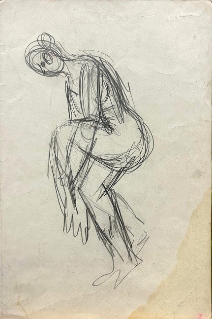 Artwork by Georgs Šenbergs, Act Studies, Made of paper / pencil