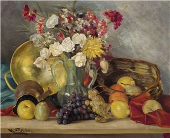 Still Life of Flowers - Alfonso Fraile Alcalde