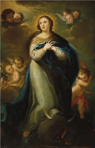 Immaculate Conception by Juan Bautista de LA Peña, 1748