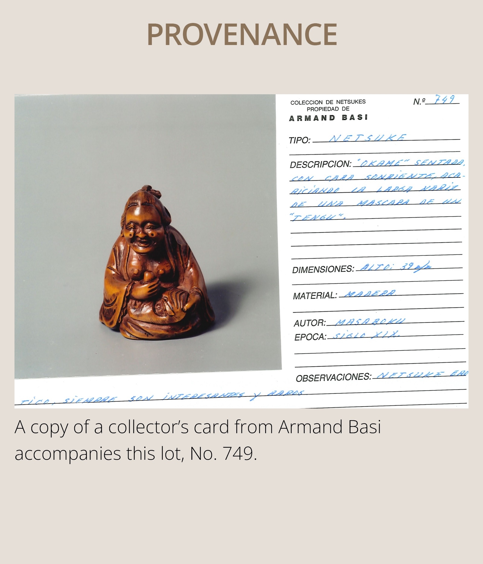 Ono Shoraku | ONO SHORAKU: A WOOD SHUNGA NETSUKE OF OKAME AND TENGU ...