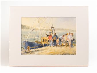 Unloading the Fish, Lyme Regis - Tony Herbert