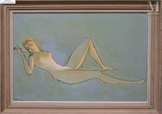 La blonde au poignard by Georges Eugène Delhomme