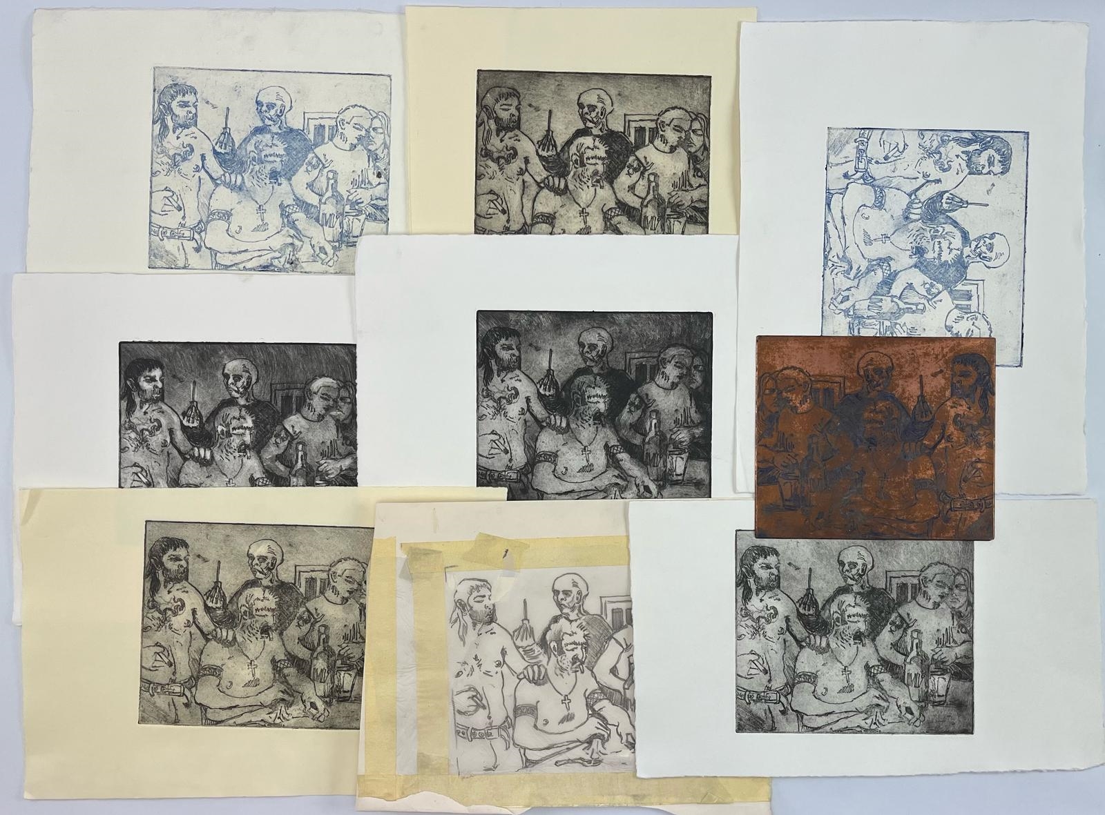 Robin Symes | SEVEN ETCHINGS WITH ORIGINAL COPPER PLATE | MutualArt