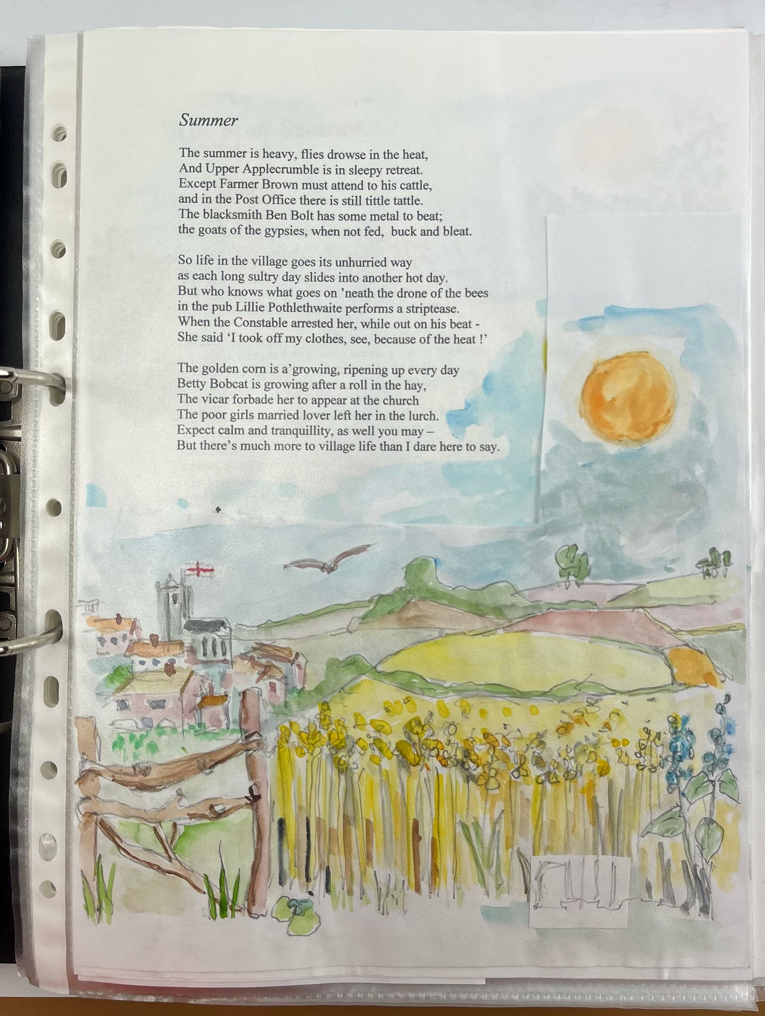 Robin Symes | 3 FOLDERS WITH POEMS ACCOMPANIED BY DRAWINGS | MutualArt