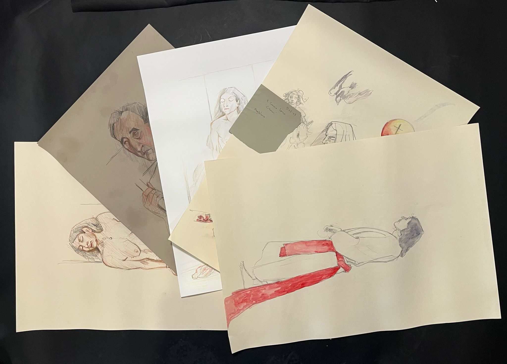 Robin Symes | FIVE ARTWORKS FROM LIFE-DRAWING CLASSES | MutualArt