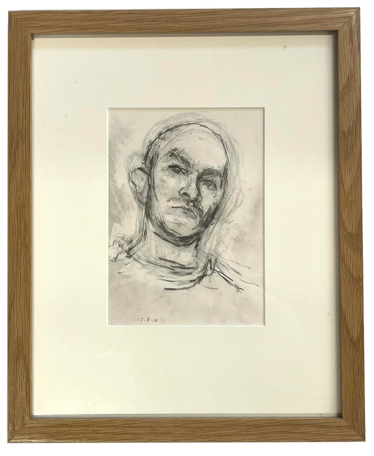 Artwork by Robert Dukes, SELF PORTRAIT PENCIL ON PAPER, Made of Graphite pencil on paper