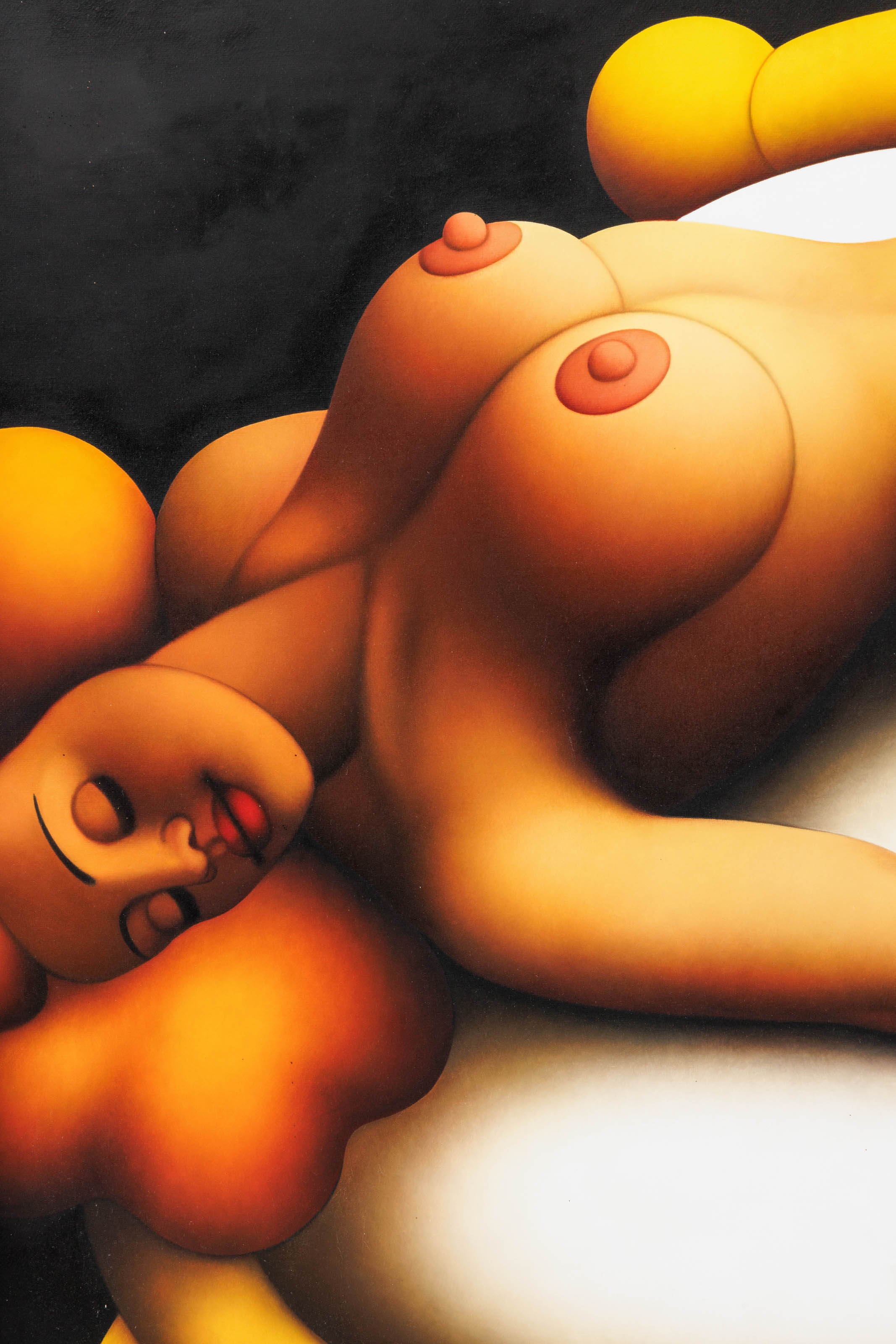 Artwork by Dimitar Mitchy Buyuklijski, Reclining nude, 1993, Made of Oil on canvas