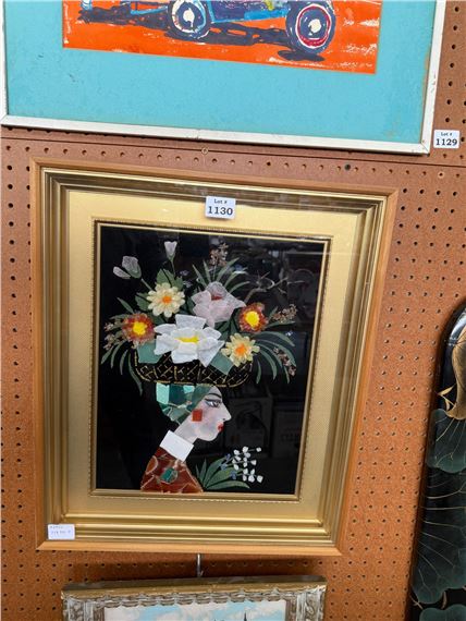 Asian Mosaic Hardstone Picture Carmen Miranda - Carmen Miranda