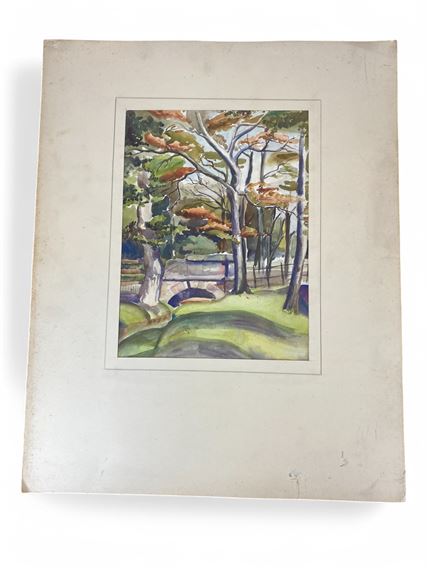 A folio of seven 1930's watercolours by Olive F. Openshaw, 1930