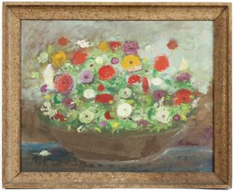 Still life with bouquet - Ali Khan Coroyantz