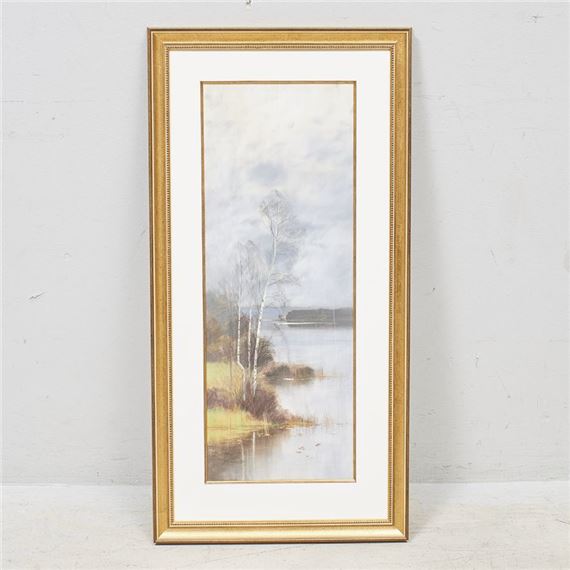 landskap. Bildmått: 70x26 cm - Francisco Diaz Scotto