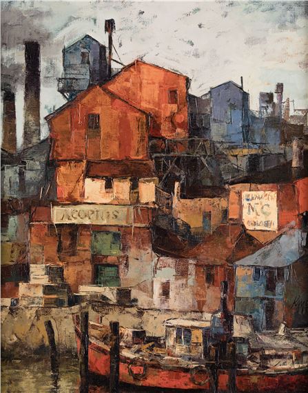 CARLOS RINCON Santander (1916) / ? (?) "Port facilities by Carlos Rincon