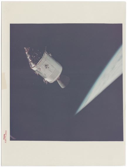 James McDivitt | [Apollo 9] COMMAND MODULE GUMDROP FLOATING ABOVE EARTH ...