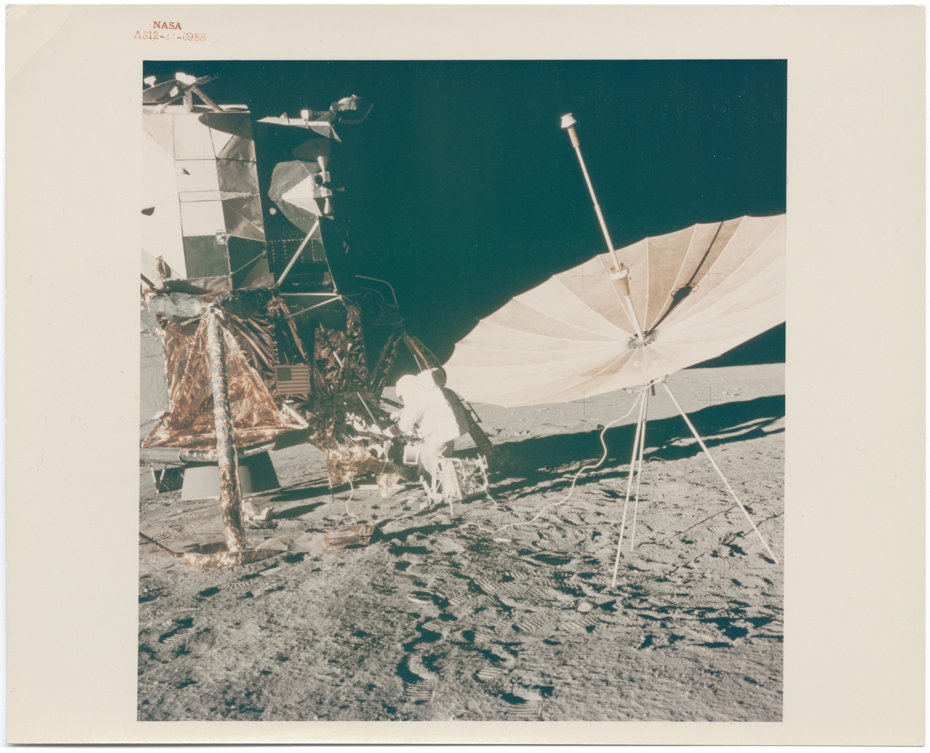 Alan Bean | [Apollo 12] PANORAMIC SEQUENCE OF PETE CONRAD AND THE LM ...