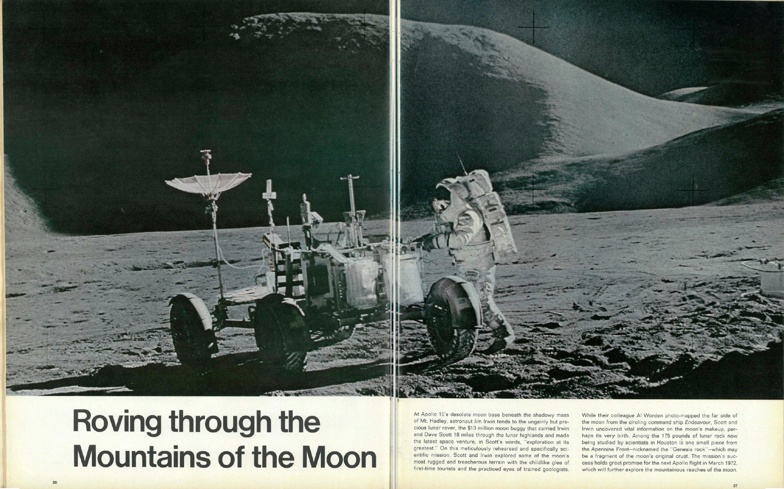 David Scott | [Apollo 15] PORTRAIT OF JAMES IRWIN AND THE LUNAR ROVER ...
