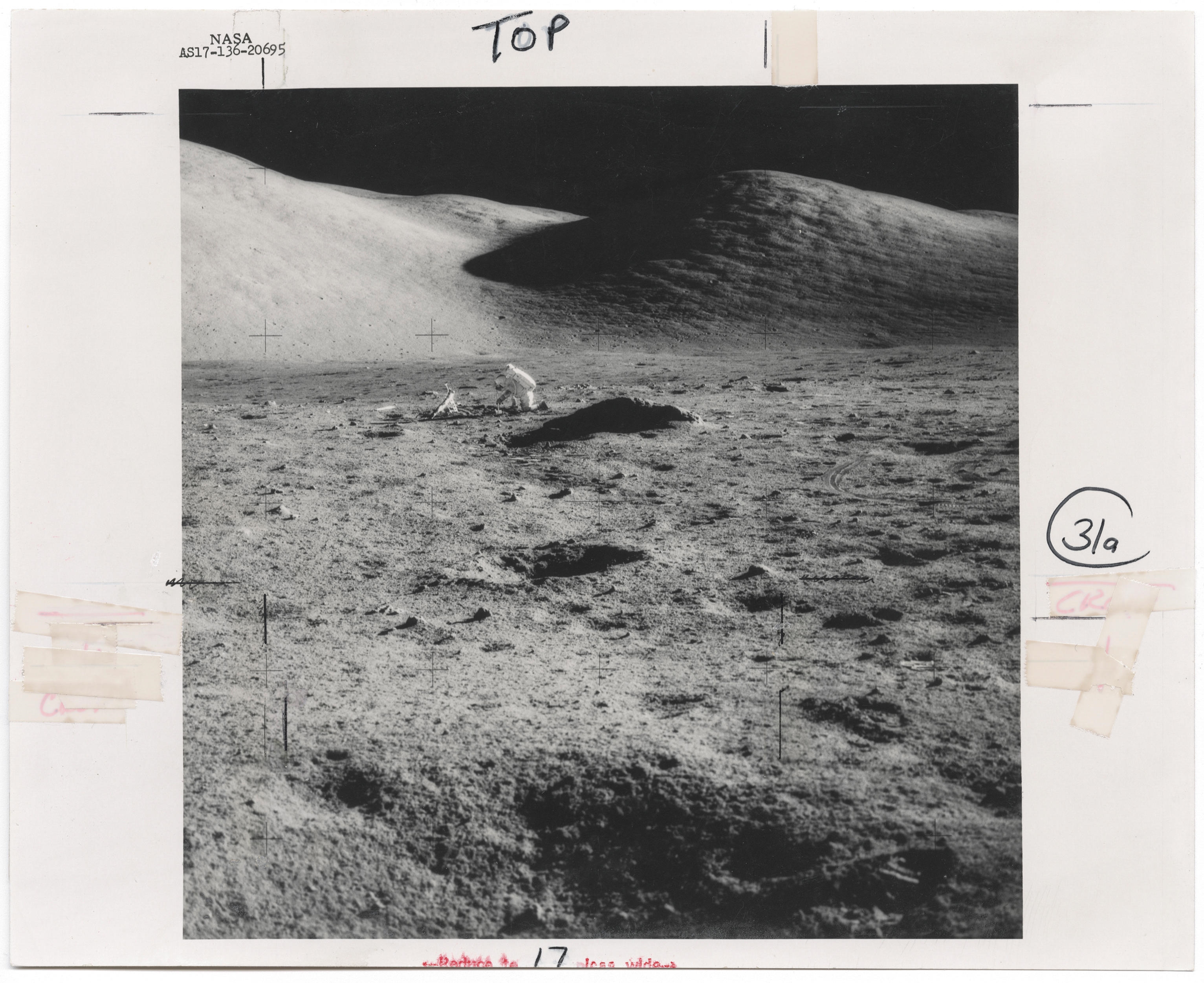 Harrison Hagan Schmitt | [Apollo 17] EUGENE CERNAN KNEELING ON THE MOON ...