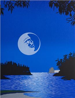 Tranquility , silkscreen, #129/155, signed - Arthur Vickers