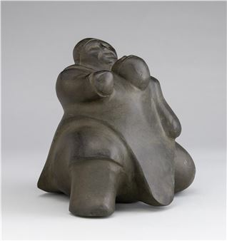 David Ikutaaq, Baker Lake 7 x 7 1/4 x 6 in. (17.8 x 18.4 x 15.2 cm - David Ikutaaq