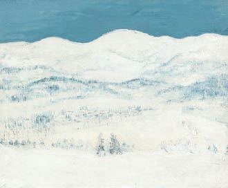 Snowy mountain - Kinosuke Ebihara