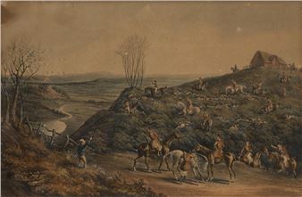 Hare Hunting, Plate 1, Soho! - William Parry Hodges