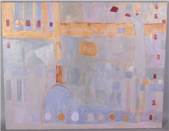 Abstract stylised street scene - Teresa Pemberton