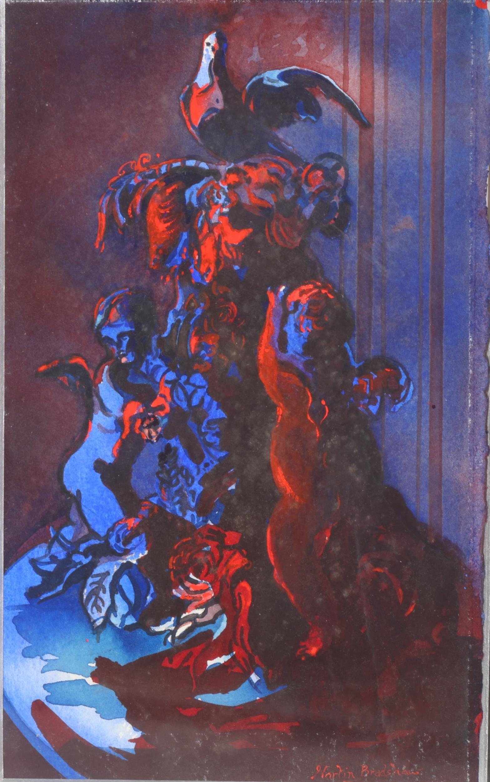 Martin Bradshaw | Abstract figure with winged cherubs | MutualArt