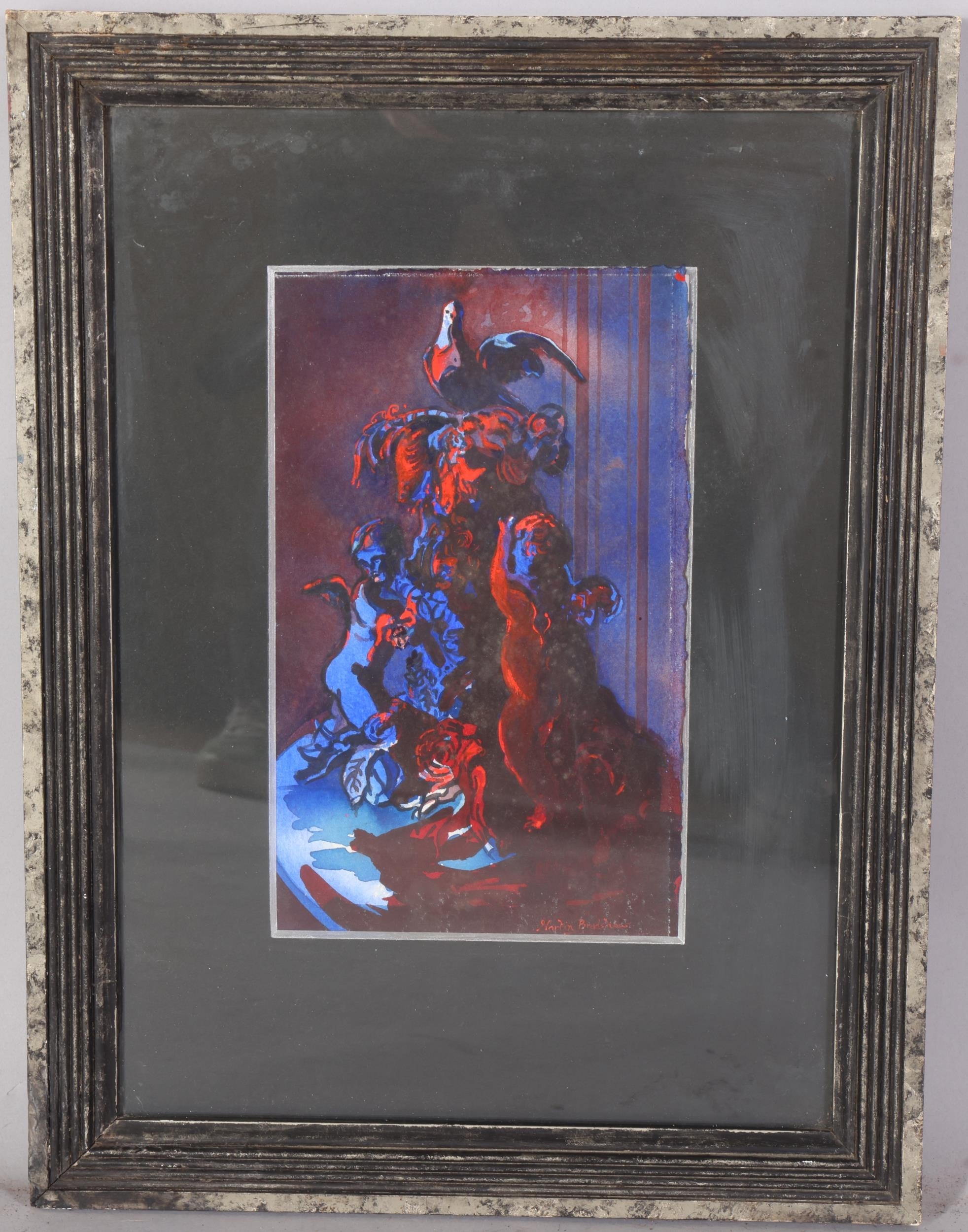 Martin Bradshaw | Abstract figure with winged cherubs | MutualArt