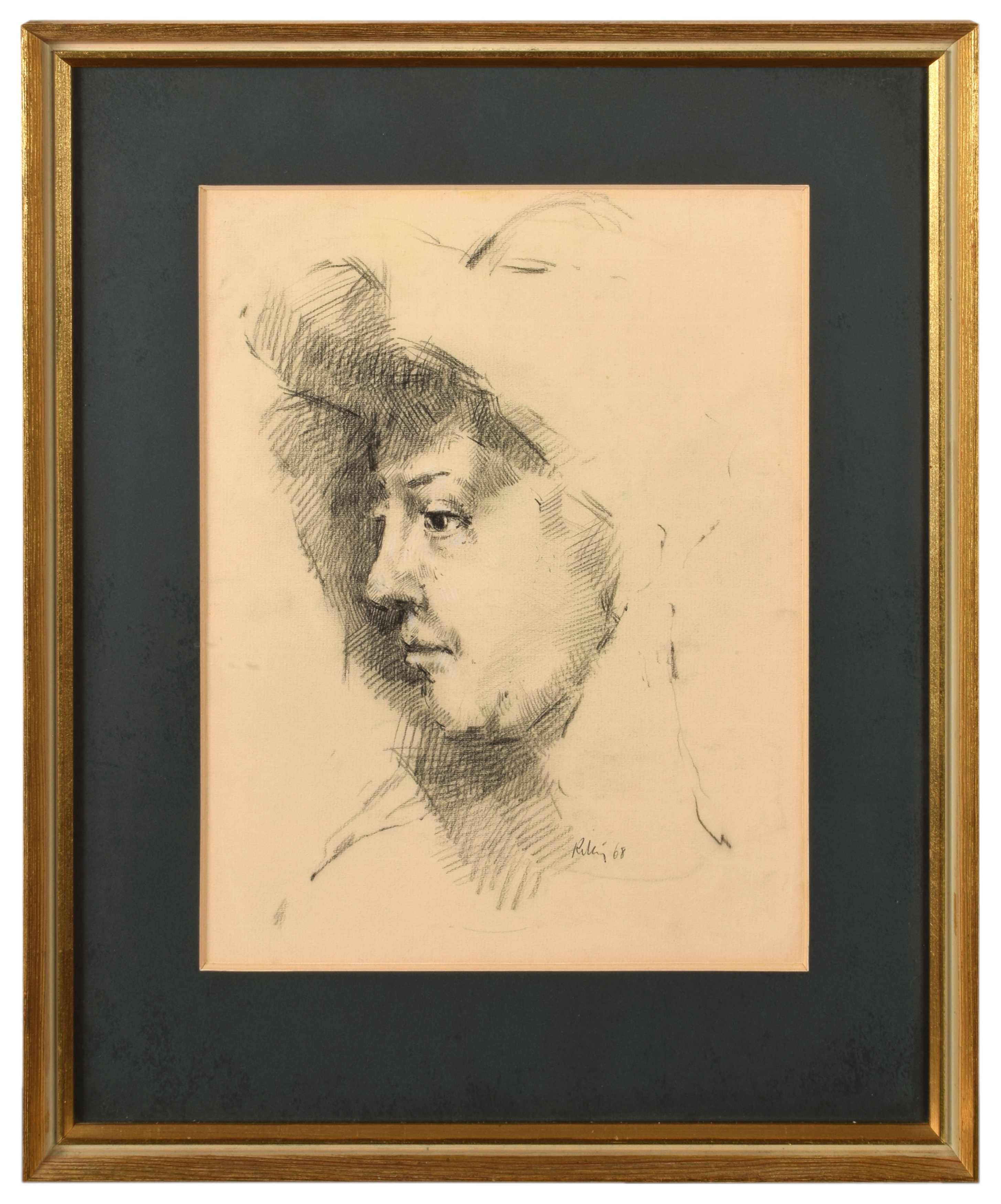 Harold Riley | Portrait of an older woman (68) | MutualArt