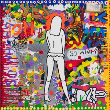 Artwork by Richard Scott, My Studio, Made of mixed media on canvas