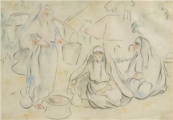 Three Balcic Women - Riza Propst-Kraid