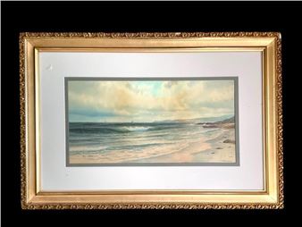 Geoff Howell Gay Seascape in Gilded Frame - Geoff Howell Gay