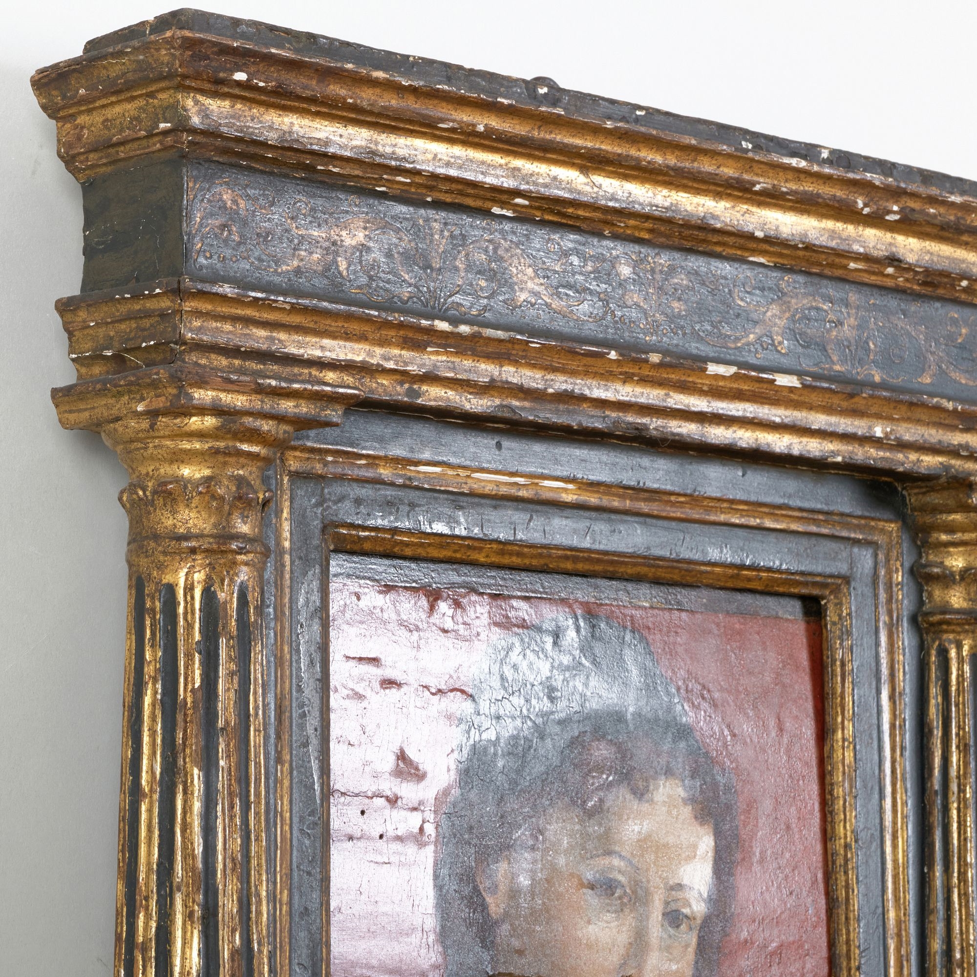 Artwork by Francesco del Cossa, Portrait of a Man, Head and Shoulders, Wearing a Black Cap, Made of Oil on panel