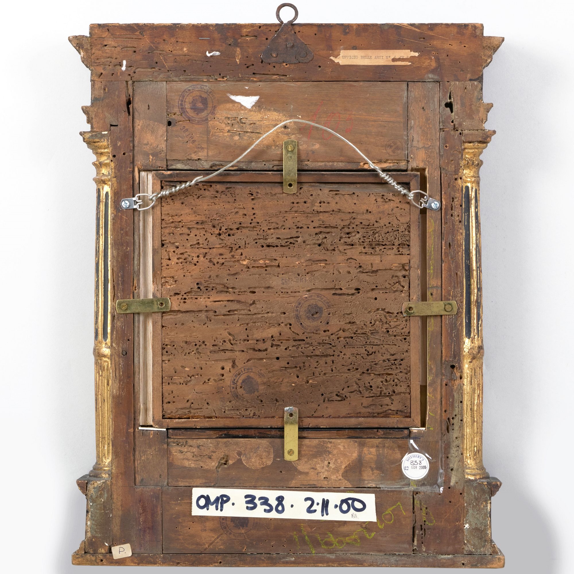 Artwork by Francesco del Cossa, Portrait of a Man, Head and Shoulders, Wearing a Black Cap, Made of Oil on panel