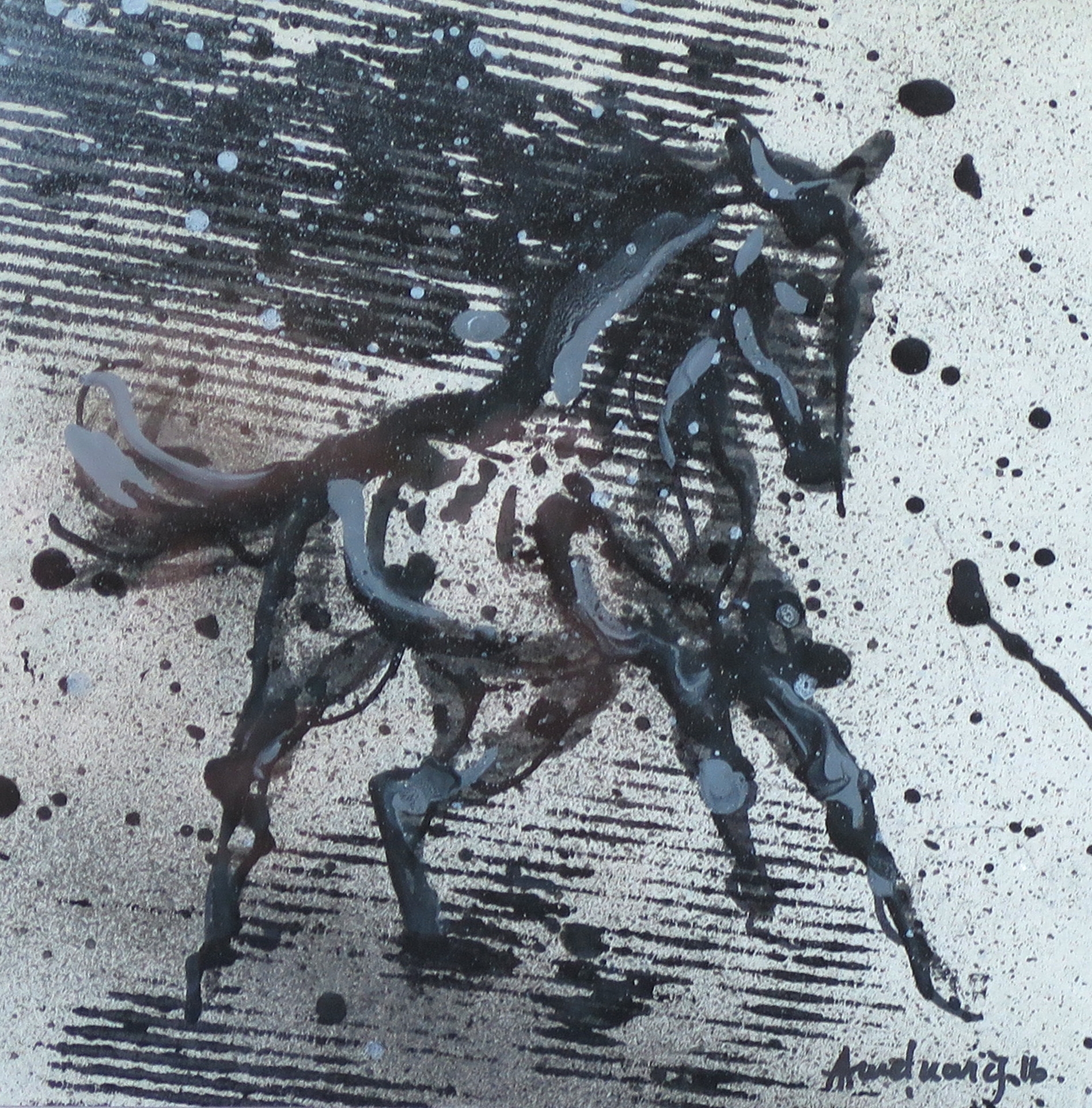 Artwork by Andrej Amelkovic, Headwind 2016, Made of paper