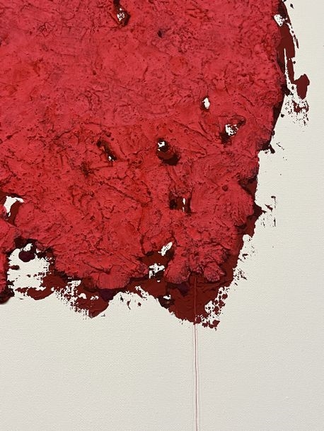Vincent Dufresne | FILS ROUGES SUR FOND BLANC (2025) | MutualArt