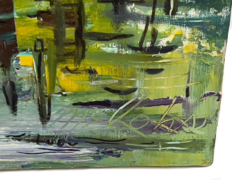 Artwork by Charles Melohs, Tarringtown (Tarrytown) on Hudson, Made of oil on canvas