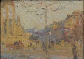 Place de la Madeleine in Paris (sketch) Picture