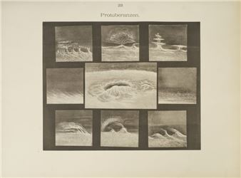 [Celestial Atlas]. VALENTINER (Wilhelm). Atlas des Sonnensystems. Lahr, Moritz Schauenburg, 1884. In-folio, [2]-19 p., 25 plates, publisher's blue half cloth binding with corners, smooth spine, printed boards (worn binding). - Julius Grimm