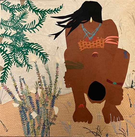 ZUKA Collage on canvas by Zuka