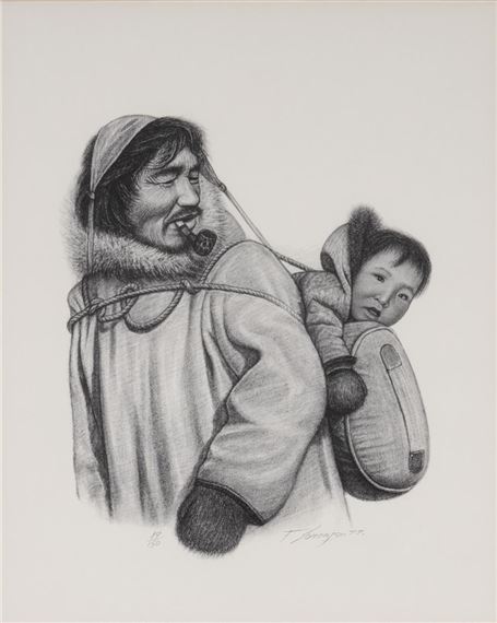 Father Carrying Child - Lorenzo Fracchetti