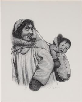 Father Carrying Child - Lorenzo Fracchetti