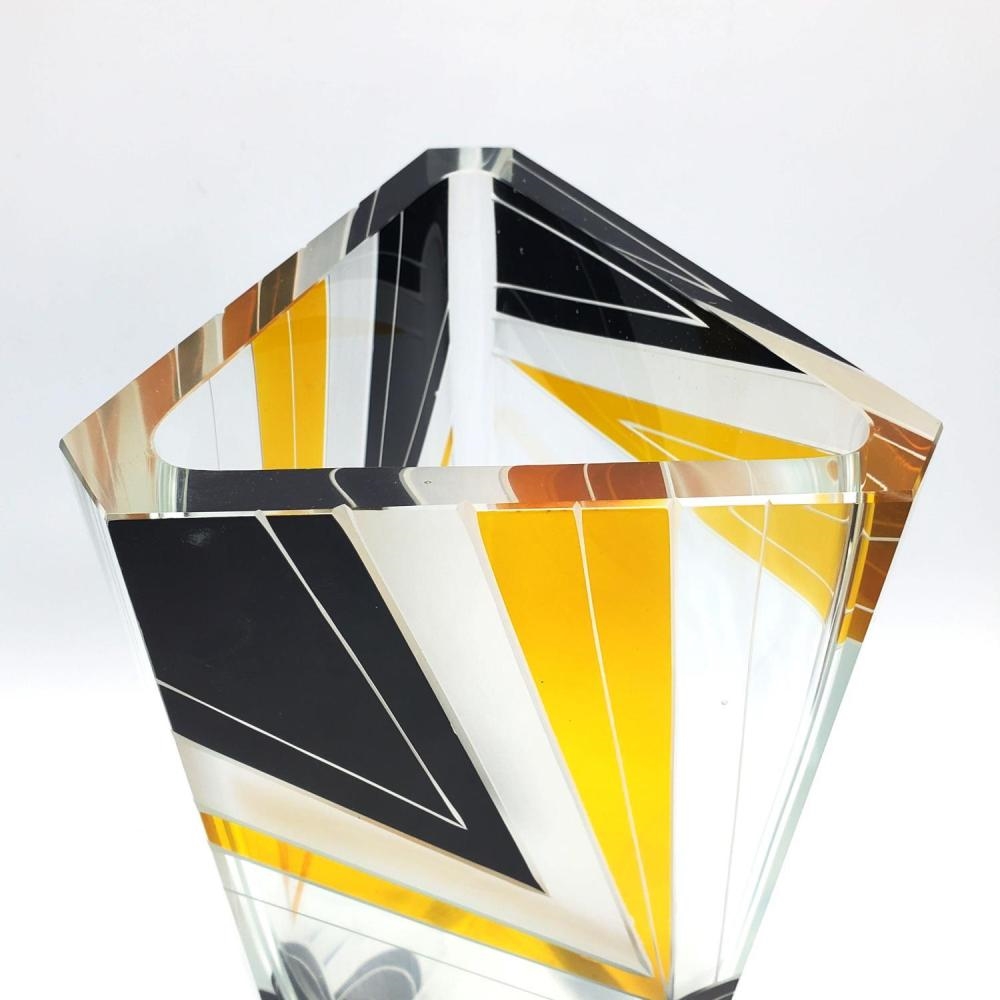 Karl Palda | Karl Palda Czech. Art Deco Rectangular Vase (Circa 1920 ...