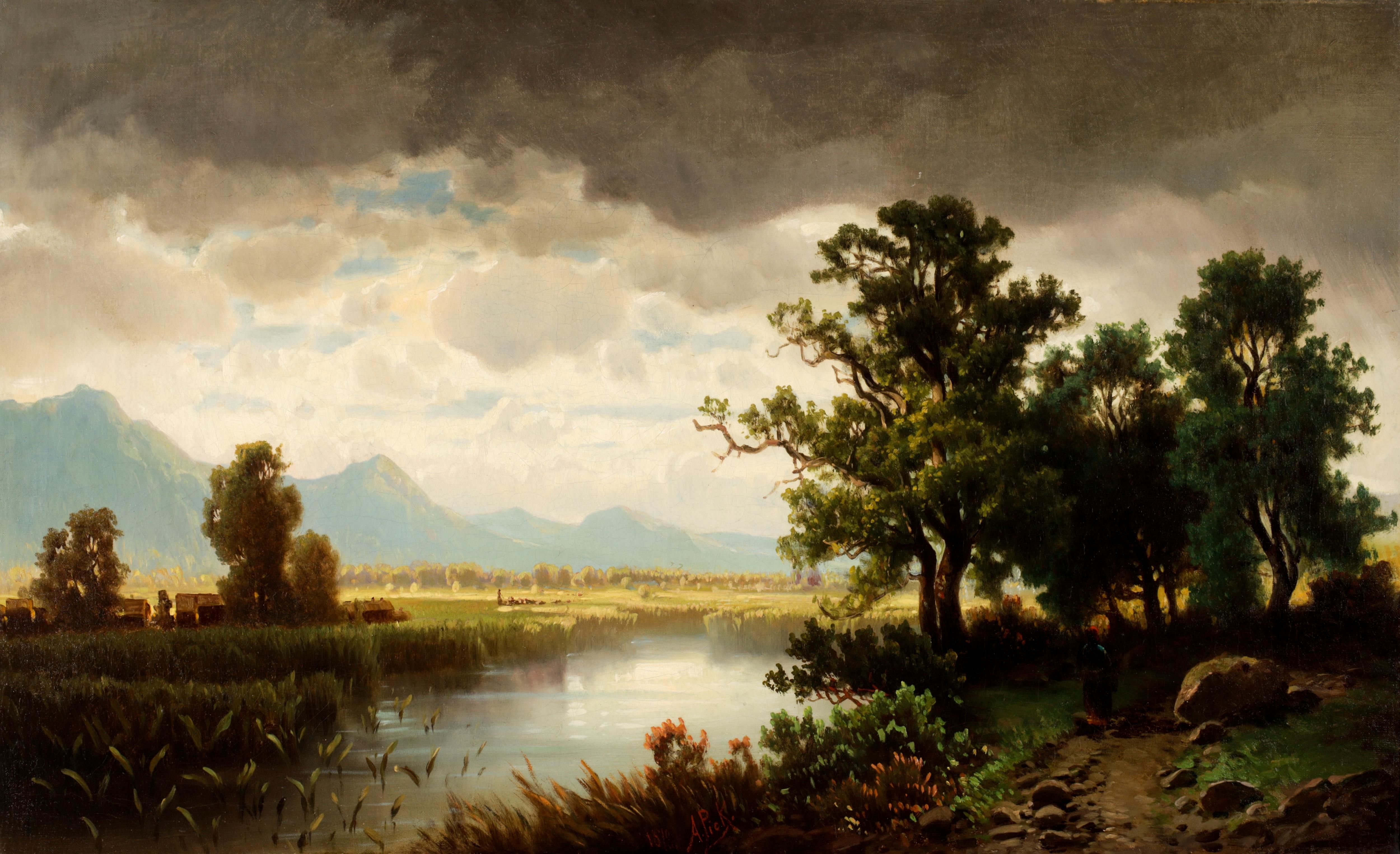 Anton Pick | Landschaft mit aufziehendem Gewitter (1878) | MutualArt