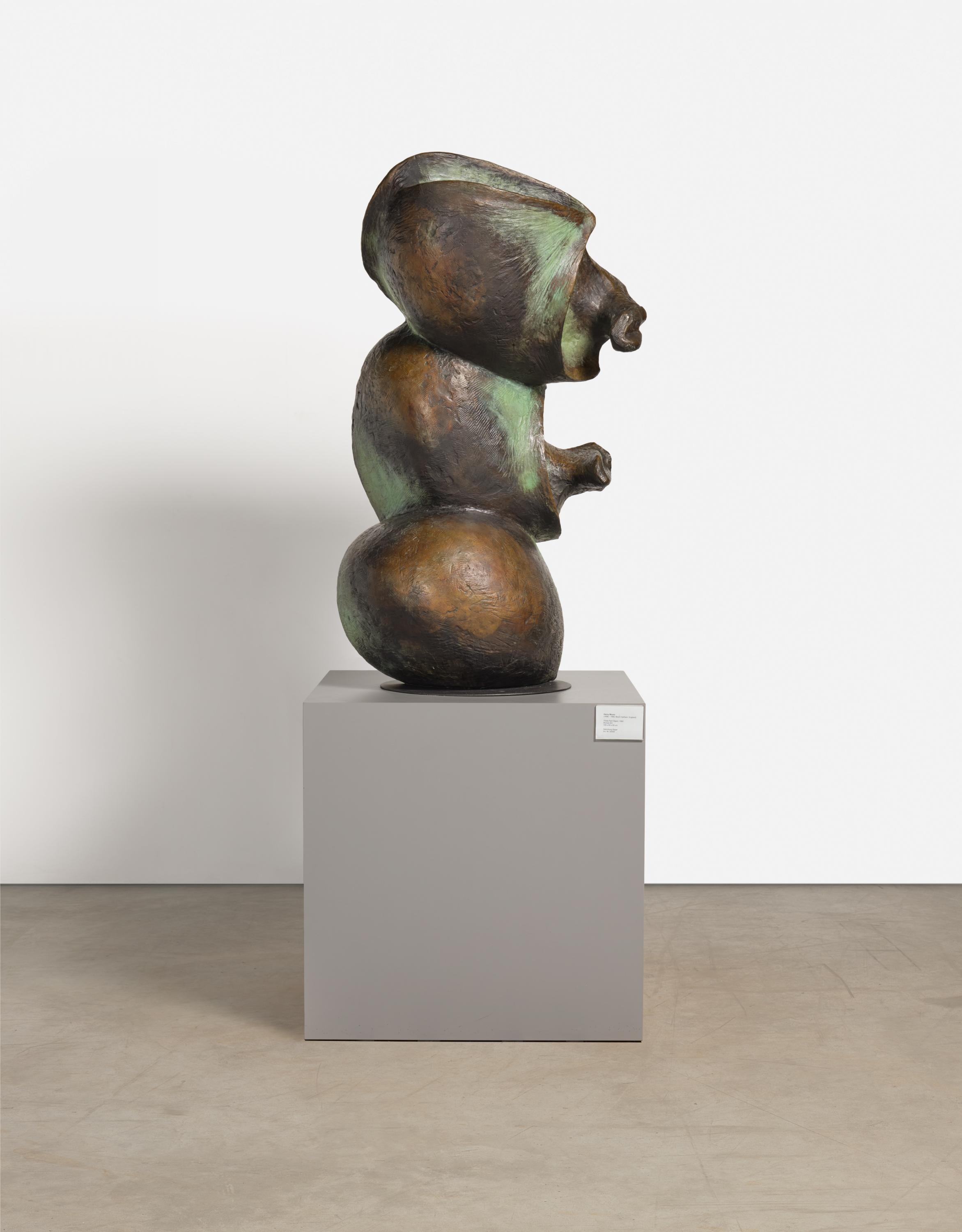 Henry Moore | Three Part Object (1960) | MutualArt