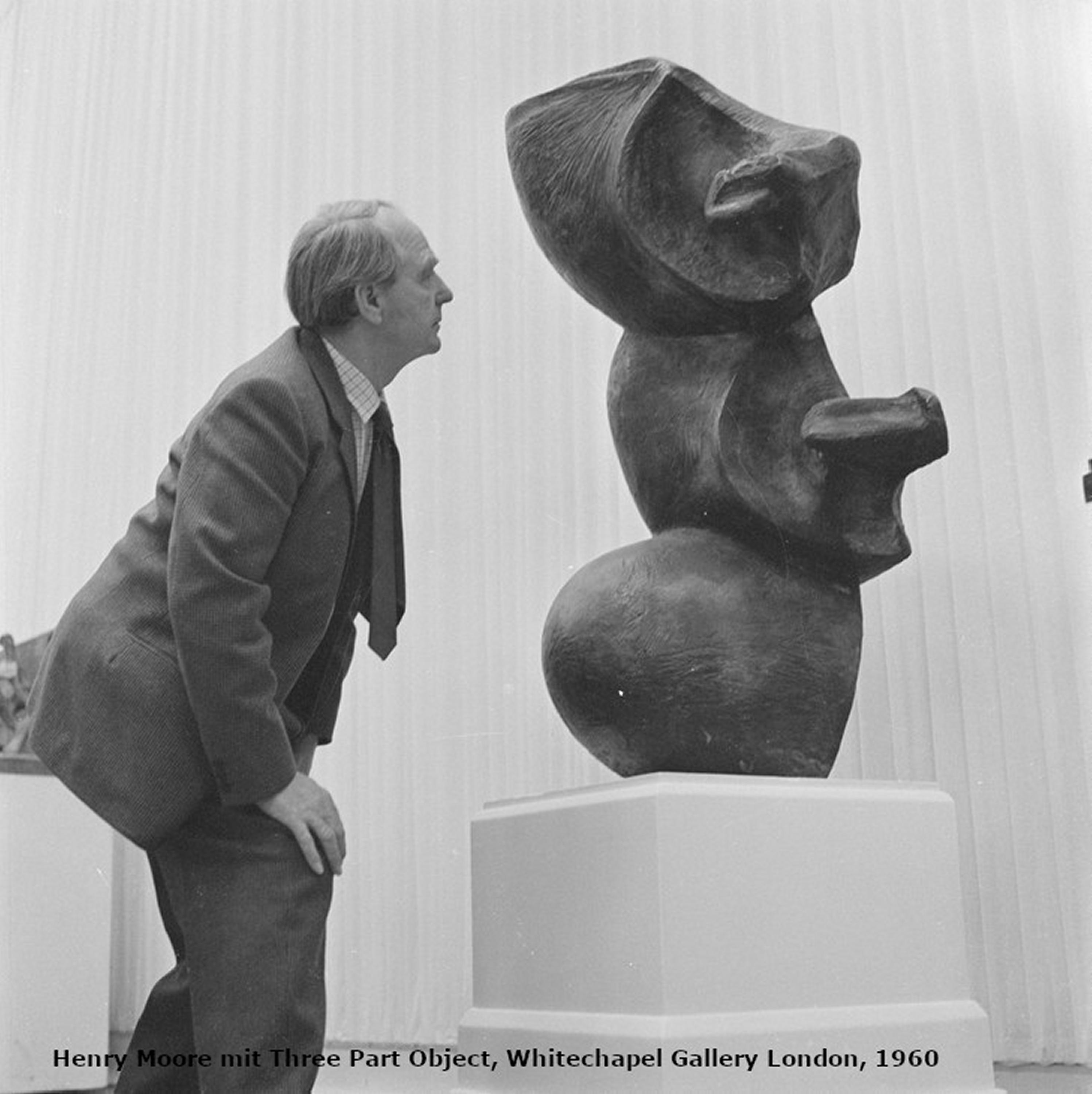 Henry Moore | Three Part Object (1960) | MutualArt