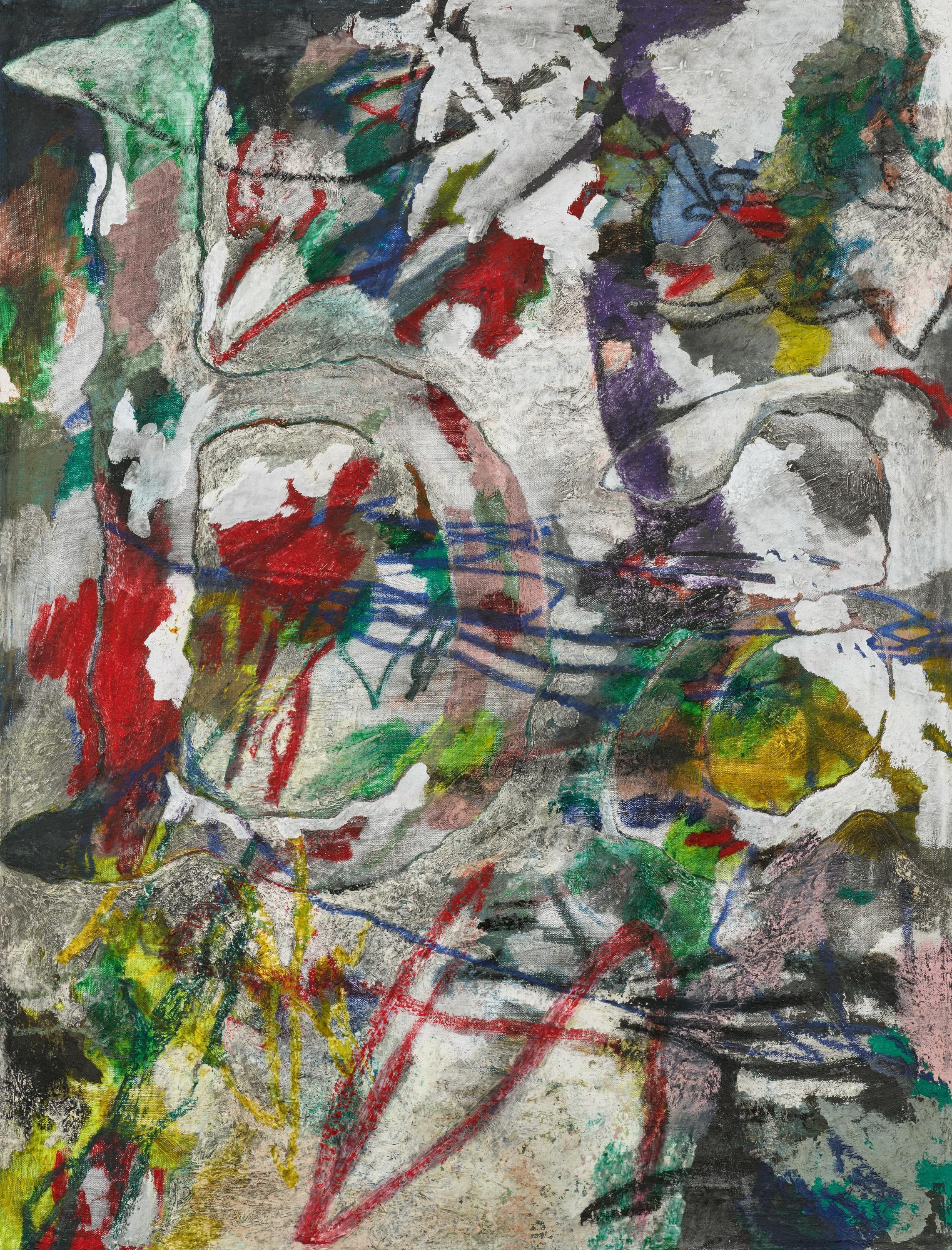 Artwork by William Anastasi, Untitled (Bababda Series, Made of Oil on canvas