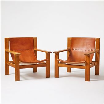 "Herresäte", fåtöljer, ett par - Bertil Fridhagen