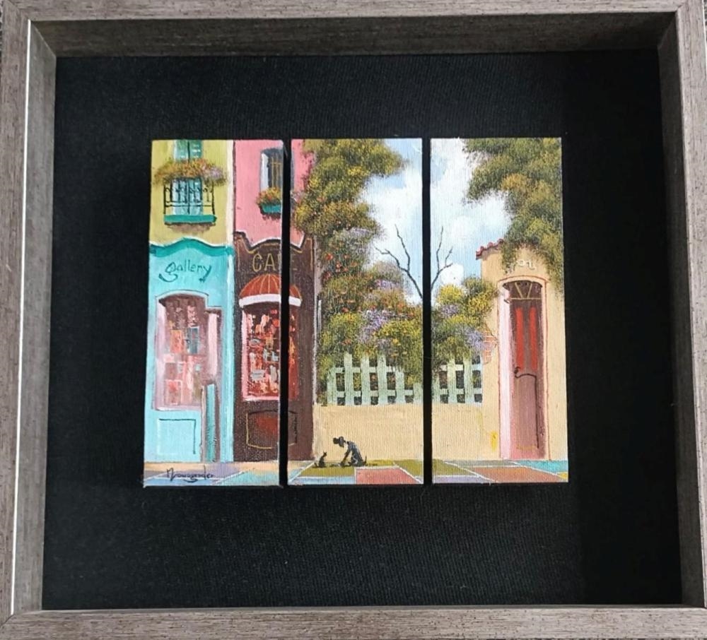 Artwork by Jacov Nowogroder, JACOV NOWOGRODER- Original oil on panel board, Made of oil on panel board