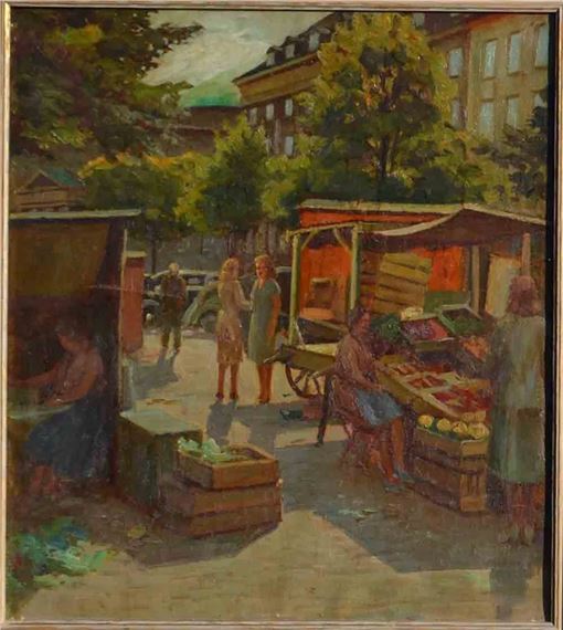 City yard by Ivan Nikolaevich Shulga, 1949