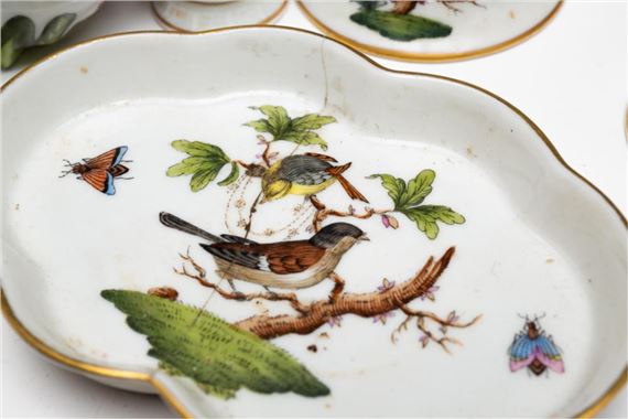 Herend Porcelain Factory | GROUP OF HEREND ROTHSCHILD BIRD PORCELAIN ...